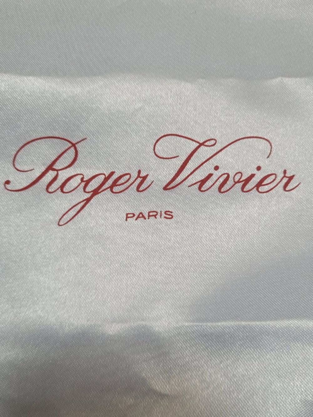 Roger Vivier Paris Dust Bag Empty Satin Drawstring Decorative Storage Travel - Picture 4 of 12